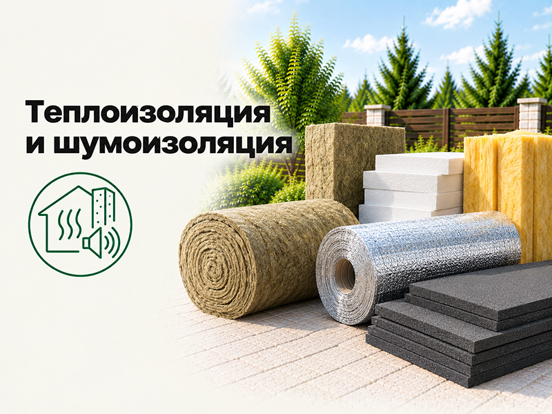 Теплоизоляция и шумоизоляция