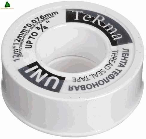 Лента ФУМ TERMA UNI 3/4" 12м*12мм*0.076мм 10031