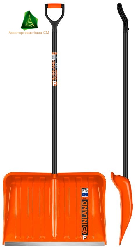 Лопата снеговая с черенком "FINLAND" Orange (1731)