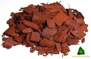 Щепа декоративная красно-коричневая (меш. 60 л.)