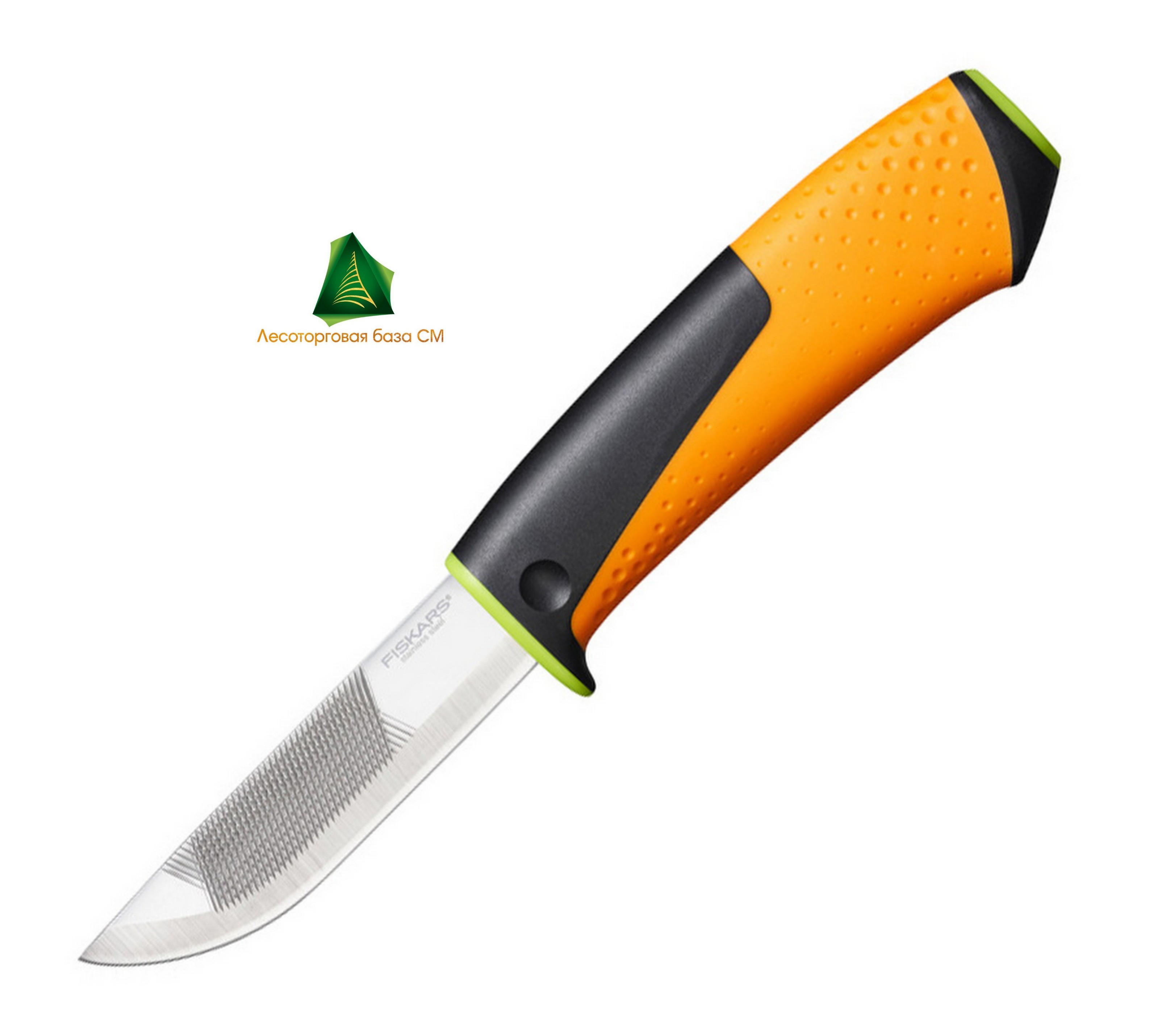 Нож для тяжелых работ с точилкой FISKARS 1023619