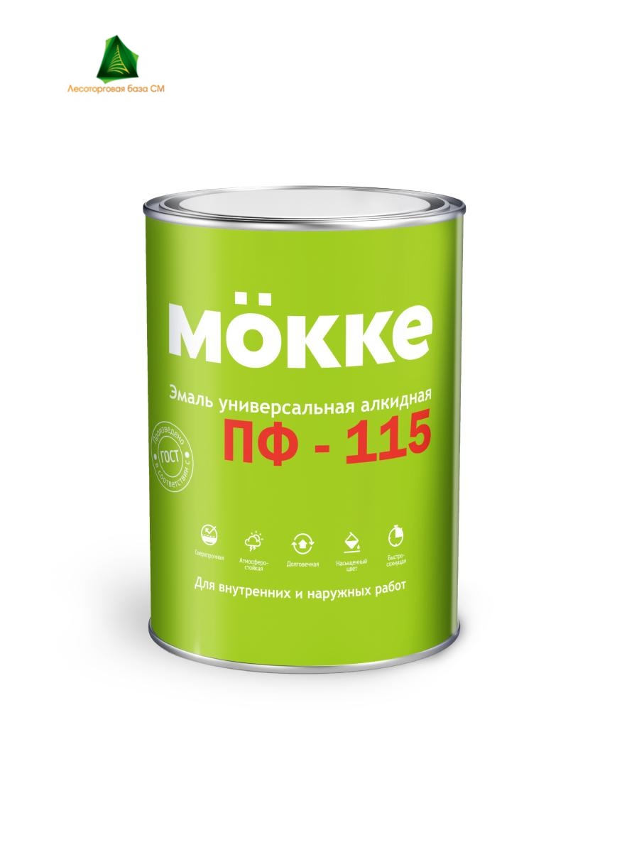 Эмаль алкидная ПФ-115 MÖKKE 1,9 кг салатовая