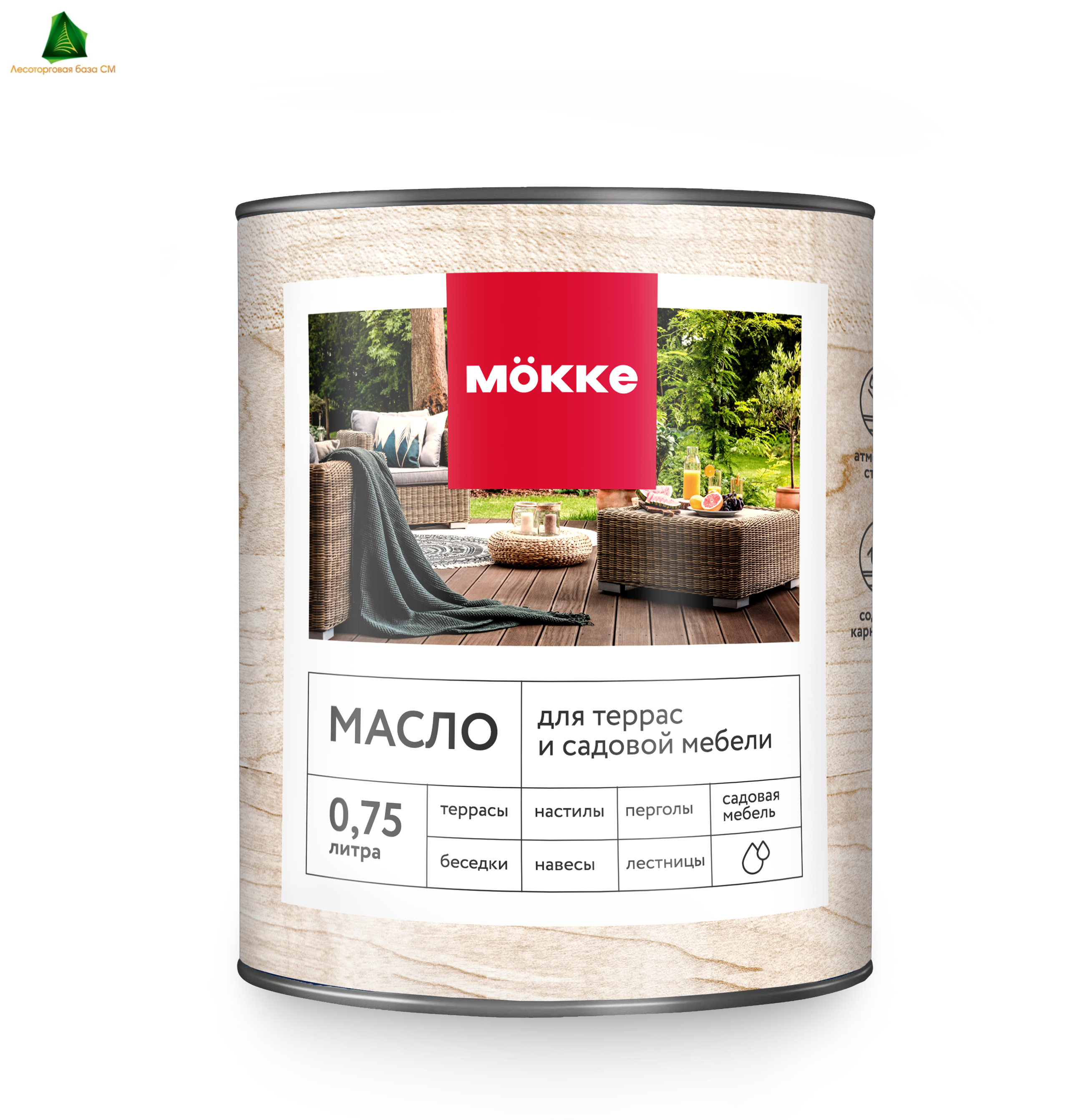 Масло для террас MÖKKE 0,75л графит