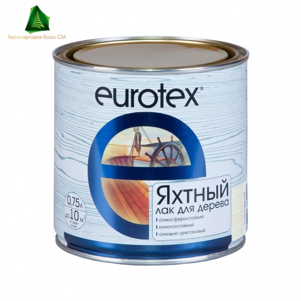 Лак яхтный глянцевый Eurotex 2 л (алкидно-уретановый)