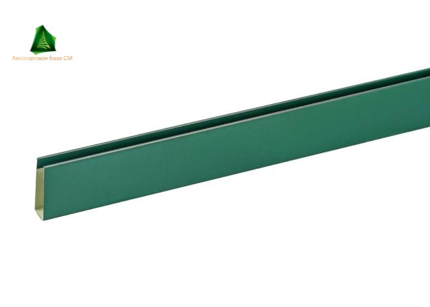 П-планка для профнастила C8 2 м RAL 6005 (зелёный мох)
