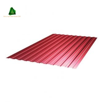 Профнастил С-8 1,2*1,8 м 0,45 мм RAL 3005 (красное вино)