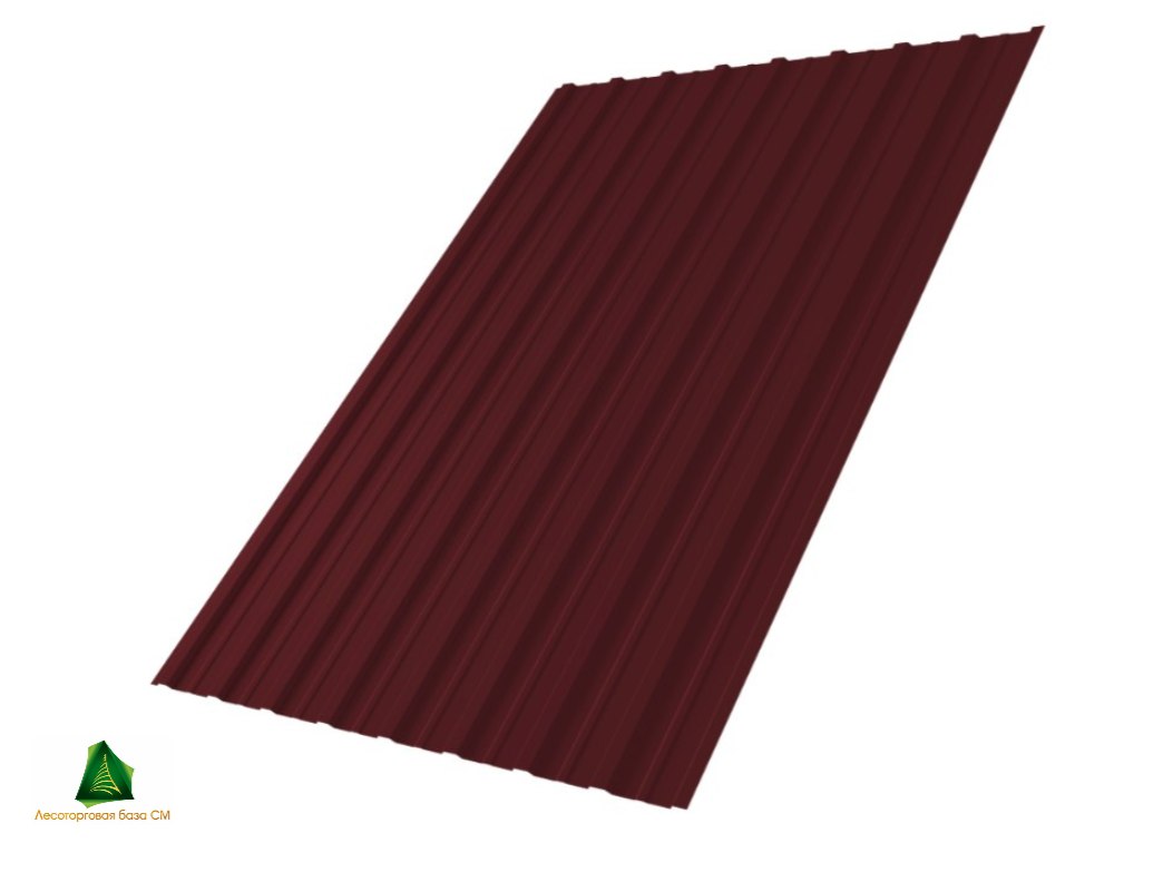 НЕКОНДИЦИЯ Профнастил С-10 1,18*2 м RAL 3005 (красное вино глянец)