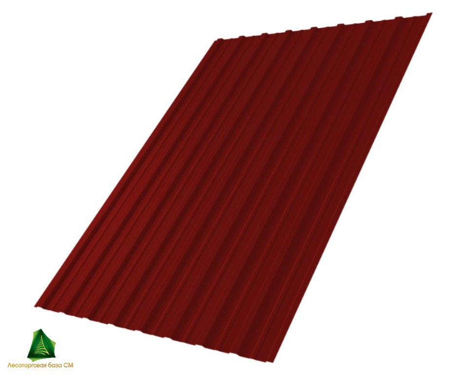 НЕКОНДИЦИЯ Профнастил С-10 1,18*2 м RAL 3016 (коралово-красный глянец)
