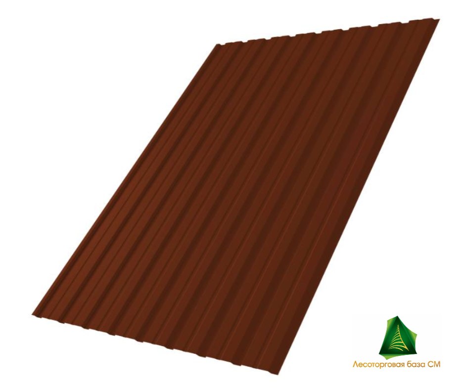 НЕКОНДИЦИЯ Профнастил С-10 1,18*2 м RAL 3009 (оксидно-красный глянец)