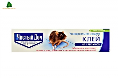Клей от грызунов 130г Чистый дом