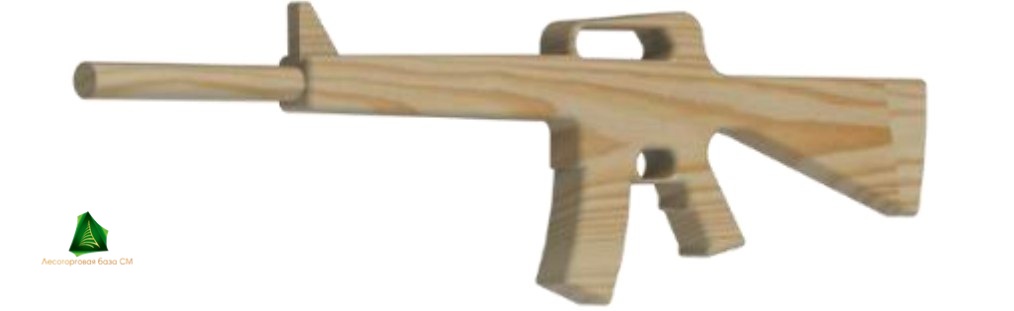 Изделие из дерева "Автомат М-16"