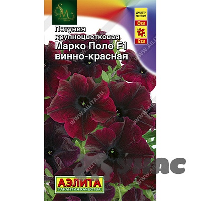 Петуния Марко Поло винно-красная Аэлита