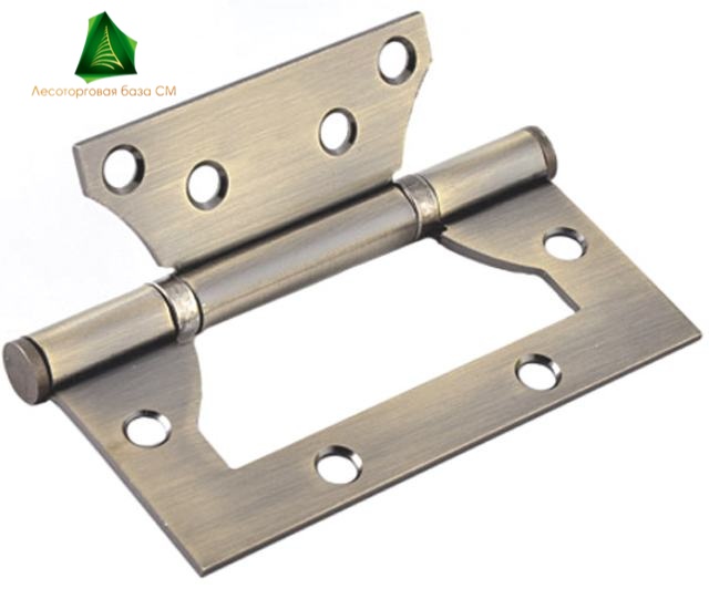 Петля накладная "БАБОЧКА" VETTORE FLUSH 100*75*2,5 графит (2 шт.)