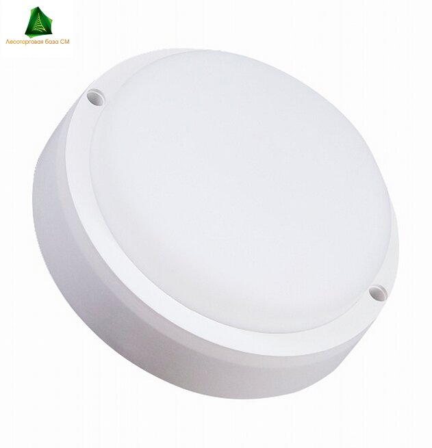 Светильник LEEK св/д влагозащ КРУГ 15W (1200lm)2k-4k-6k, 167х70 пласт БАНЯ/САУНА
