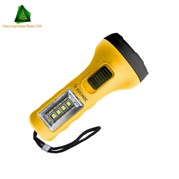 Фонарь светодиодный КОС119В 1*R6(АА) 1LED 0,5Вт+1Вт 25м 830530