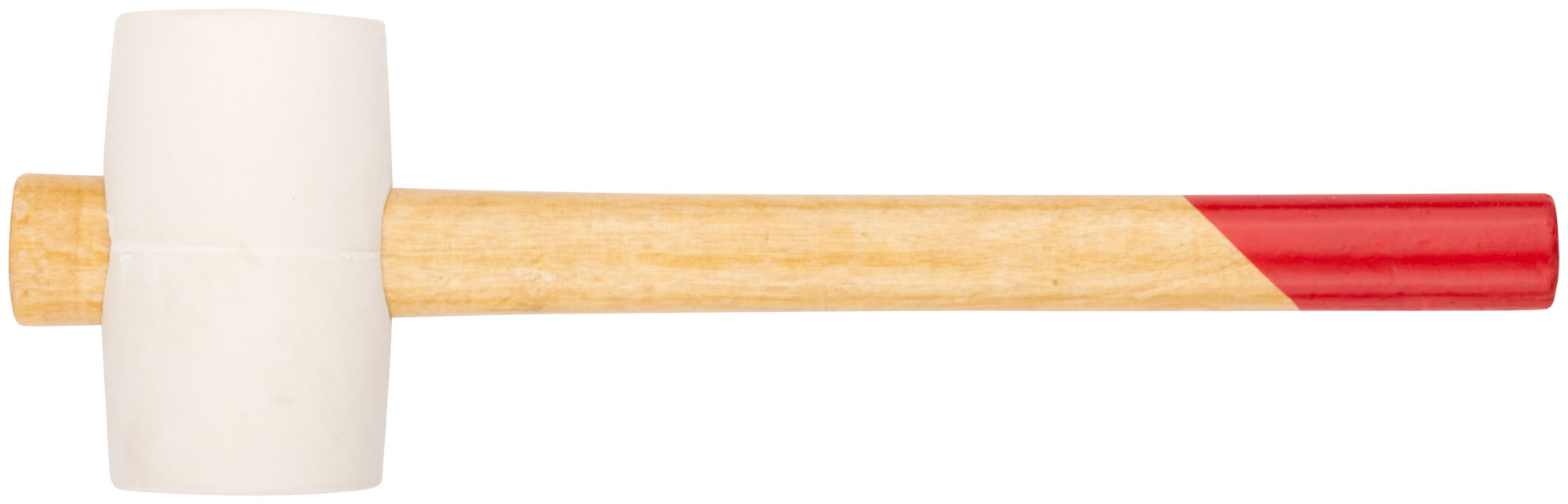 Киянка резиновая белая, деревянная ручка 50мм