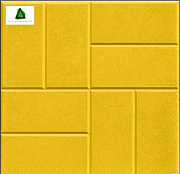 Плитка тротуарная "Паркетная" 8 кирпичей 400*400*40мм желтая